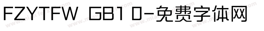 FZYTFW  GB1 0字体转换